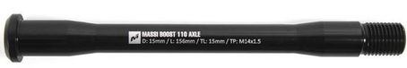 Massi Boost Voorwielas Zwart 15 x 156 mm