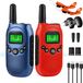Reagle talkies-walkies pour enfants et adultes, set de 2 pièces, portée jusqu'à 3 km, batterie 1500mAh, lampe de poche LED, 8 canaux PMR, idéal pour projets de construction, camping et randonnée