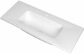Wastafel INK Reflekt Wastafel Polystone Midden met 1 Kraangat - 1000x400x15 mm - Mat Wit