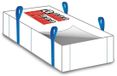 Boni-Shop GmbH Sac pour plaques d'amiante, 260 x 125 x 30 cm, capacité de charge 1000 kg, 25 pièces