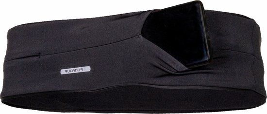 Rucanor Running Smart Hardloopriem Unisex Zwart Maat L