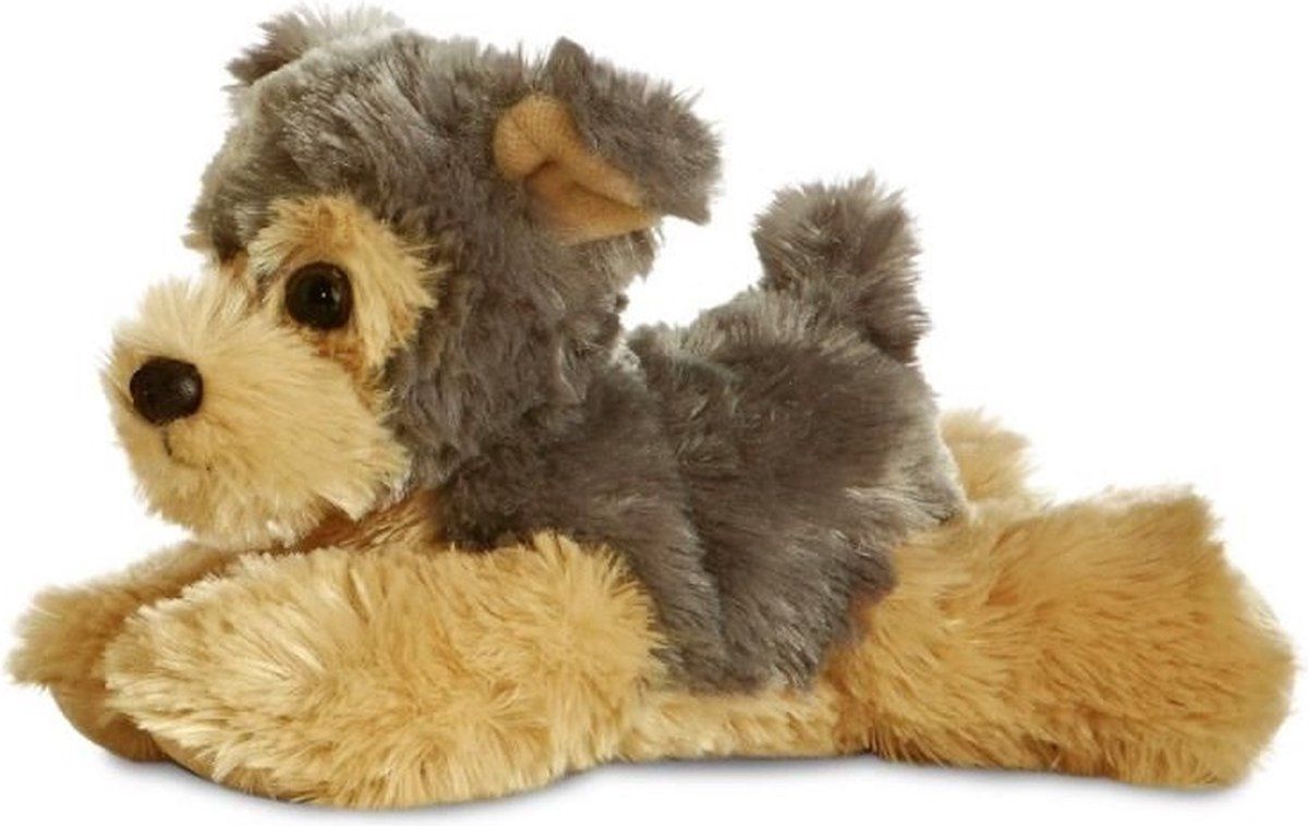 Aurora Knuffel Mini Flopsie Yorkshire Terrier 20,5 Cm Pluche - Bruin