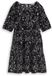 Tom Tailor Denim Crinkle Mini Jurk Black White Flower Print Maat L
