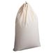 Household Essentials Sac de linge, grand, 100% Coton, fermeture à cordon avec bloque-cordon, lavable en machine, capacité de 3 à 4 brassées, polyvalent et compact, respirant, pliable, naturel, beige, 10 tasses