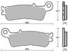 Moto-master Yamaha 099812 plaquettes de frein frittées noir