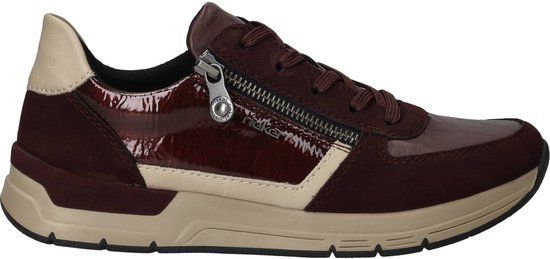 Rieker Dames Sneakers - Rood - Maat 37