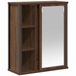 VidaXL Badkamerwandkast met spiegel 50x21x60 cm bruin eikenkleurig