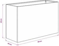 vidaXL Jardinière anthracite 80 x 30 x 40 cm Acier laminé à froid