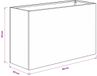 vidaXL Plantenbak Antraciet 80 x 30 x 40 cm Koudgewalst staal