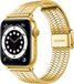 Strap-it band geschikt voor Apple Watch roestvrij stalen band - goud - 42/44/45/49mm
