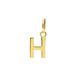 Lucardi Dames 14 karaat gouden letter hanger alfabet - Hanger - Goud