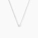 Collier Court Argent Blanc Lylwenn Oxyde De Zirconium