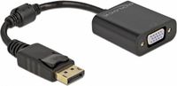 Delock Adapter DisplayPort 1.2 male to VGA female black