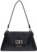 GUESS Karnilla Flap Shoulder Bag Coal Logo donkergrijs
