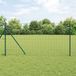 vidaXL Euro-hek met grondbevestiging 10 x 1,2 m PVC-coated staal groen