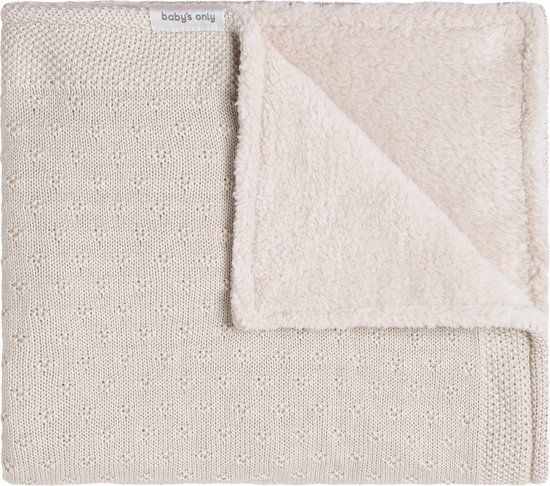 Baby's Only Ledikantdeken teddy Mood - Warm Linen - 100x135 cm
