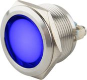 SeKi Led indicator | ø 22 mm. | 6-24 Volt DC/AC | Blauwe uitvoering