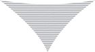 vidaXL Zonneschaduw Driehoekig 7 x 5 x 5 m Lichtgrijs en wit Polyester Oxford
