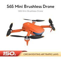 S6S Mini Gps Drone 5G Wifi Fpv Quadcopter Rc Opvouwbaar Borstelloos 4K Levensduur batterij: 25 Min Oranje