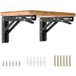 HBL Lot de 2 consoles rabattables robustes HBL pour table et étagère - 400 mm
