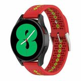 By Qubix Qubix - Dot Pattern bandje - Rood - Geschikt voor Xiaomi Redmi Watch 5 Active / Redmi Watch 5 Lite