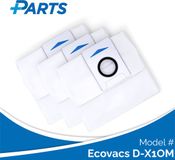 Plus.Parts Ecovacs D-X1OM Stofzakken (3 Stuks, Plus.Parts® alternatief voor D-DB03-0003)