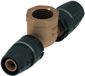 Tece TECElogo-Push T-stuk bi.dr., brons-silicium brons, afmeting 20 x Rp 1-2" x 20