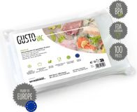 GUSTOVAC DS Produkte GmbH Vacuümzakken foliezakken 100 stuks vacuümzak Set voor vacuumeermachine - vacuümfolie rechthoekig - diepvrieszakken recyclebare vacuüm voor de keuken 16x25 cm