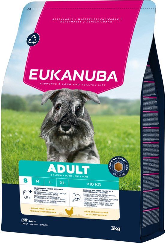 Eukanuba Adult Small Breed Kip - Hondenbrokken - 3 kg