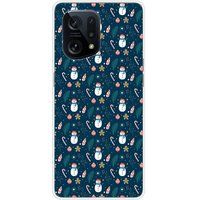 1001 coques Oppo Sneeuwman siliconen hoesje compatibel met Oppo Find X5