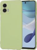 Techsuit Hoesje geschikt voor Motorola Moto G53 - Soft Flex Silicone Back Cover - Matcha
