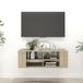 Maison Exclusive - meuble TV mural, chêne Sonoma, 102x35x35 cm, panneau de particules