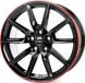 Borbet Felge LX18 8Jx18 5x112 ET48 Schwarz Gloss mit Rotem Rand