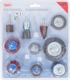BGS technic BGS Set borstel- en schuurlamellenschijven - 10 delig