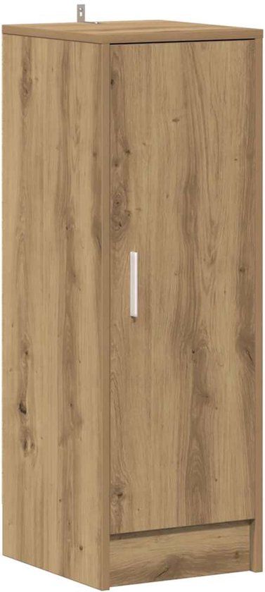 vidaXL Schoenenkast 32x35x92 cm bewerkt hout artisanaal eikenkleur