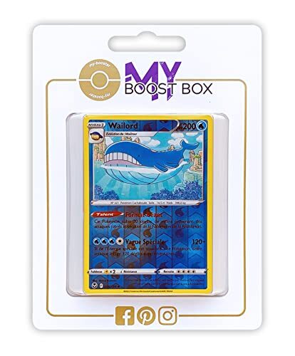 my-booster Wailord 38/195 Holo Reverse - Myboost X Epée et Bouclier 12 Tempête Argentée - Doos met 10 Franse Pokemon kaarten