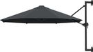 Prolenta Maison Exclusive Wandgemonteerde parasol met metalen mast, 300 cm, antraciet
