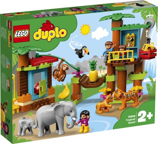 lego DUPLO Tropisch Eiland - 10906 Ontdek de dieren en avonturen van het oerwoud met je peuter!