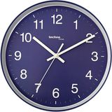 Technoline WT7520 analoge wandklok ZONDER tikken, quartz, blauw, 25cm