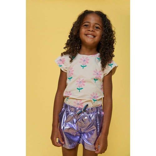 Jubel korte broek Rolling into Spring paars