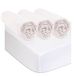 Easy Dort Set van 3 hoeslakens, 40 x 80 cm, wieg, reiswieg, 2 matrasbeschermers, 100% katoen, wit