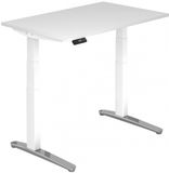 hjh OFFICE PRO Hammerbacher Zit- en stabureau elektrisch 120x80cm XBHM glanzend poot