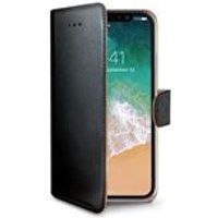 Celly WALLY900 - Flip cover voor mobiele telefoon - kunstleer - zwart