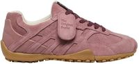 Geox Dames Lage Sneakers Snake Oud Donkerroze Leer/Synthetisch Maat 37