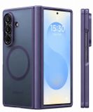 TORRAS Guardian Magnetic Hoesje Geschikt voor Samsung Galaxy Z Fold 8 Ultra - Compatibel met MagSafe / Qi2 - Matte Beschermhoes - Back Cover met Magneet Paars