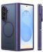 TORRAS Guardian Magnetic Hoesje Geschikt voor Samsung Galaxy Z Fold 8 Ultra - Compatibel met MagSafe / Qi2 - Matte Beschermhoes - Back Cover met Magneet Paars
