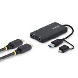 StarTech USB-A & USB-C naar Dual HDMI, 4K30 + 1080p, Mac Windows ChromeOS