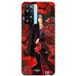 Maniacase Etui Oppo A57s 4G Demon Slayer Kimetsu no Yaiba Itachi Uchiha rood voorkant