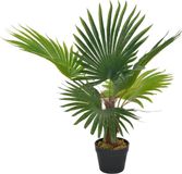 vidaXL Kunstplant met pot palm 70 cm groen