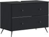 vidaXL Wastafelmeubel BREDA Zwart 82 x 41 x 59 cm